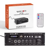 MAGICVOICE MV-520 30W USB/SD/UK BLUETOOTH EKO-2 MİK.TDA 7377 Lİ *2 GİRİŞ UKLI 220/12V TRAFOSUZ ANFİ thumbnail 3