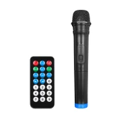 AKTİF SEYYAR ANFİ UHF EL MİKROFONLU 2X17CM 30W BT/USB/SD/AUX/FM LEDLİ MİKADO MD-833KP - 4