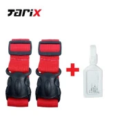 tarix 2 adet Kırmızı Valiz kemeri + 1 adet Beyaz valiz etiketi - 2