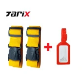 tarix 2 adet Sarı Valiz kemeri + 1 adet Kırmızı valiz etiketi - 1