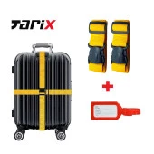 tarix 2 adet Sarı Valiz kemeri + 1 adet Kırmızı valiz etiketi - 2