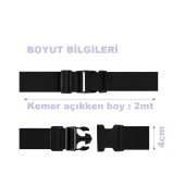 tarix 2 adet Sarı Valiz kemeri + 1 adet Kırmızı valiz etiketi - 5