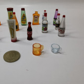 minyatür bebekevi aksesuarı 21 parça set - 5
