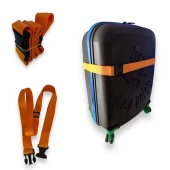 Premium Turuncu Renk Valiz  Kemeri 6 adet - 1