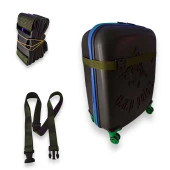 Premium Haki Yeşil Renk Valiz  Kemeri 6 adet - 1