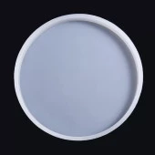 Yuvarlak Bardak Altı Reçine Epoksi Silikon Kalıp - 12,5 x 12,5 cm x 8.5 mm-Kod:1016 thumbnail 3