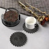 Bardak Altı Reçine Epoksi Kalıp - Desenli Yuvarlak -Kod:1001 thumbnail 3