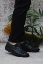 Mehmet Mete 2115 Siyah Alme Comfort İç Ve Dış Hakiki Deri Erkek Ayakkabı thumbnail 1