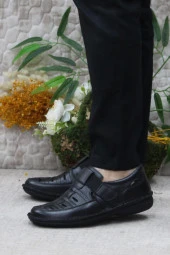 Mehmet Mete 2115 Siyah Alme Comfort İç Ve Dış Hakiki Deri Erkek Ayakkabı thumbnail 3