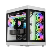 GAMDIAS NESO P1, Tempered Glass, 850W, 80+Bronze, ATX, White Edition, GAMING KASA - 1