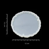 Tırtıklı Yuvarlak Bardak Altı Reçine Epoksi Kalıp - B1 - 4