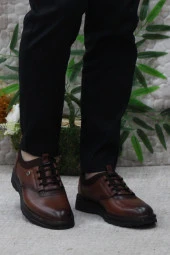 Mehmet Mete 185 Taba Marrka Hakiki Deri Erkek Ayakkabı thumbnail 2