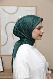 Dama Desen ipeksi Pamuk Jakar Eşarp thumbnail 1