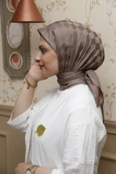 Dama Desen ipeksi Pamuk Jakar Eşarp thumbnail 1