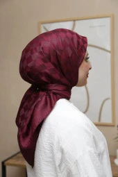 Dama Desen ipeksi Pamuk Jakar Eşarp thumbnail 2