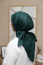 Dama Desen ipeksi Pamuk Jakar Eşarp thumbnail 3