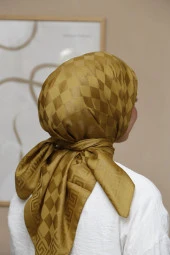 Dama Desen ipeksi Pamuk Jakar Eşarp thumbnail 2