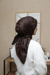 Dama Desen ipeksi Pamuk Jakar Eşarp thumbnail 3