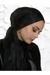 Dama Desen SİYAH Pamuk Jakar Şal thumbnail 1