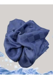 Dama Desen Saks Pamuk Jakar Şal thumbnail 2