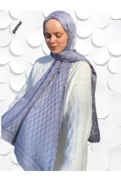 Koza Desen Füme Pamuk'lu Jakar Şal thumbnail 1