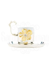 LOTUS DİK TÜRK KAHVE FİNCAN GÜMÜŞ thumbnail 1