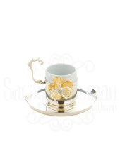 LOTUS DİK TÜRK KAHVE FİNCAN GÜMÜŞ thumbnail 4