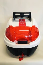 Motorsiklet Arka Çanta 32 Litre Beyaz Sırt Dayamalı Üst Tabakalı Full Set thumbnail 1