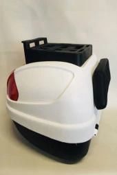 Motorsiklet Arka Çanta 32 Litre Beyaz Sırt Dayamalı Üst Tabakalı Full Set thumbnail 4