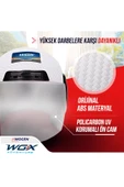Ucuz Belgesiz Motosiklet Motorcu Yarım Kask Beyaz - 4