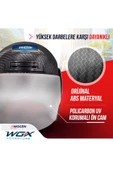 Ucuz Belgesiz Motosiklet Motorcu Yarım Kask Siyah - 4