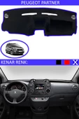 GUERRINO Torpido Koruma Halısı Siyah Kenar Renk Mavi Peugeot Partner ile Uyumlu thumbnail 1