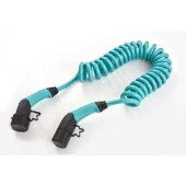 Volti Elektrikli Araba Tip-2 Spiral Şarj Kablosu 22 KW 32A Tip-2  Trifaze - 1