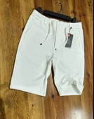 Demente Erkek Kayra Kumaş Beli Lastikli Şort Jogger - 2