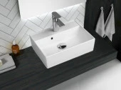 QUARTER BATH Cross Line Tezgah Üstü Lavabo 60x45 - 1