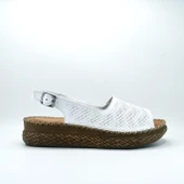 Janestt Kadın Hakiki Deri Dolgu Topuk Sandalet 107-206151-01 - 6