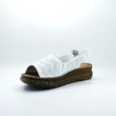 Janestt Kadın Hakiki Deri Dolgu Topuk Sandalet 107-206151-01 - 9