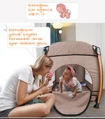 Baby Home 760 Gold Çift Yönlü Bebek Arabası Ve Nanny Bebek Oyun Parkı Yatak Beşik - 10