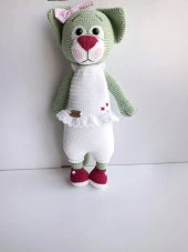 Kedi Fırfır Amigurumi Organik Oyuncak - 2