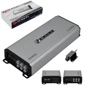 EDİSON EA-5100.5FD Mini Oto Anfi Stereo 100WX4+500W 5 Kanal Bass Kontrol - 1