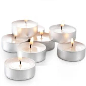 50 PCS VIP WHİTE TEA LİGHT CANDLE 50 ADET VIP KALİTE BEYAZ TEA LİGHT MUM BEYAZ MUM YILBAŞI MUMLARI thumbnail 3