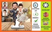 Gelin Damat Karikatür Biblo,Sevgiliye Hediye,Doğum Günü Hediyesi thumbnail 1