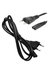 Ac Power Güç Kablosu Tv-radyo -notebook Adaptör Için 2 Pin Teyip Fişi 2 M - 1