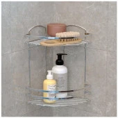 Tekno Tel LM-008 2 Katlı Köşelik Banyo Rafı Şampuanlık Krom - 3