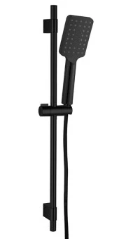 ECA Tiera Plus Banyo Hareketli Sürgülü Duş Seti Üst Takımı Mat Siyah 102146092C1 - 1