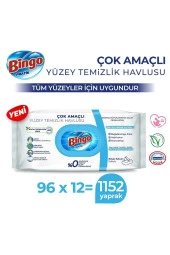 Bingo Pratik Yüzey Temizlik Havlusu Beyaz Sabun 96 X12 (1152 Yaprak) - 1