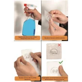 Tekno Tel ST-107 Yapışkanlı Kancalı Köşelik Banyo Rafı Siyah - 4