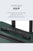 Spring Model Haki Renk 2'li Valiz Seti Kabin + Orta thumbnail 4