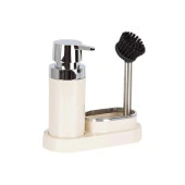 Primanova Bej Polen Fırça Sıvı Sabunluk Mutfak Seti - 1