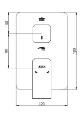 ECA TIERA ANKASTRE DUŞ SETİ - 3 YOLLU 102199770 - 12